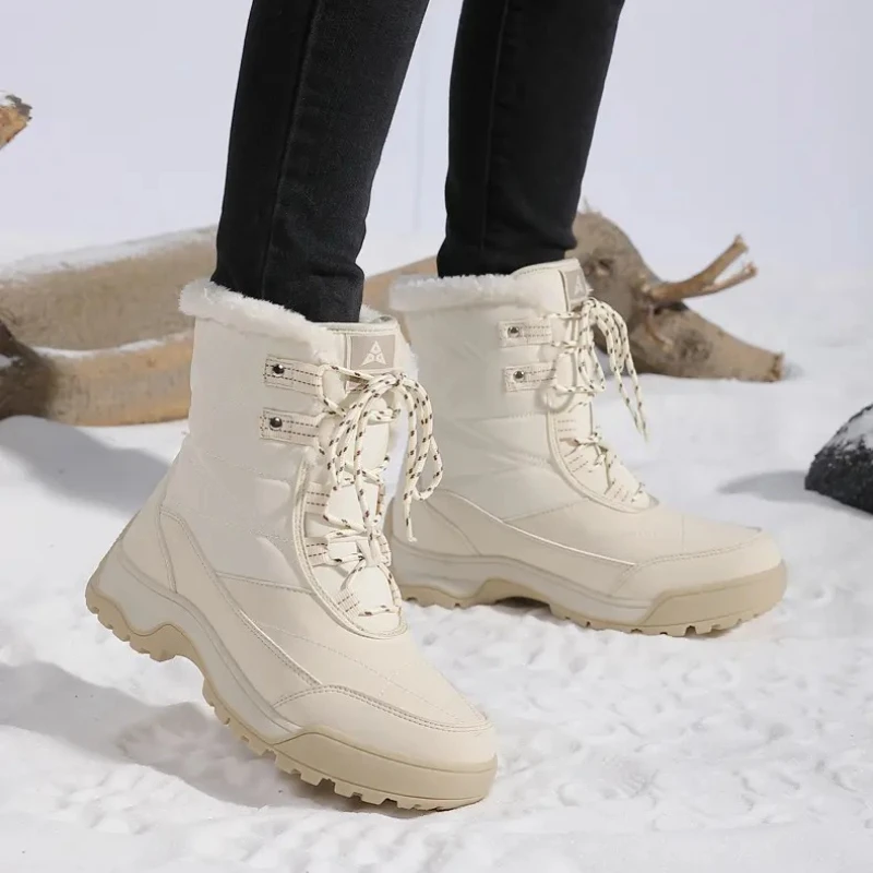 Women's Winter Snow Boots Fleece Lined Warm Cotton High Top Anti Slip Hiking Outdoor Boots
Women's Winter Snow Boots Fleece Lined Warm Cotton High Top Anti Slip Hiking Outdoor Boots