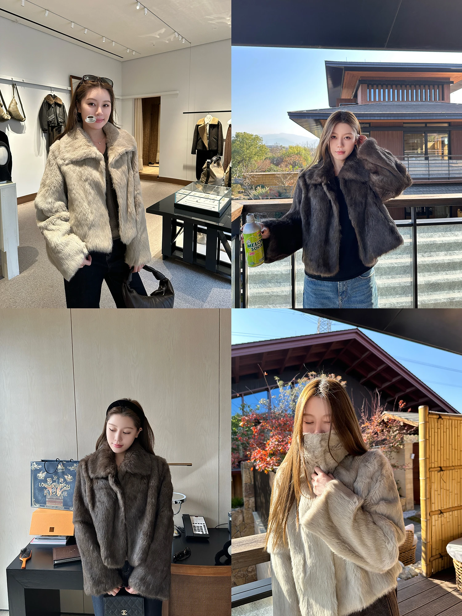 Baby Sli ort Collar Rabbit Fur Coat Warm Casual Sle Pure Color Large Size Women's Winter Outerwear Jaet
Baby Sli ort Collar Rabbit Fur Coat Warm Casual Sle Pure Color Large Size Women's Winter Outerwear Jaet