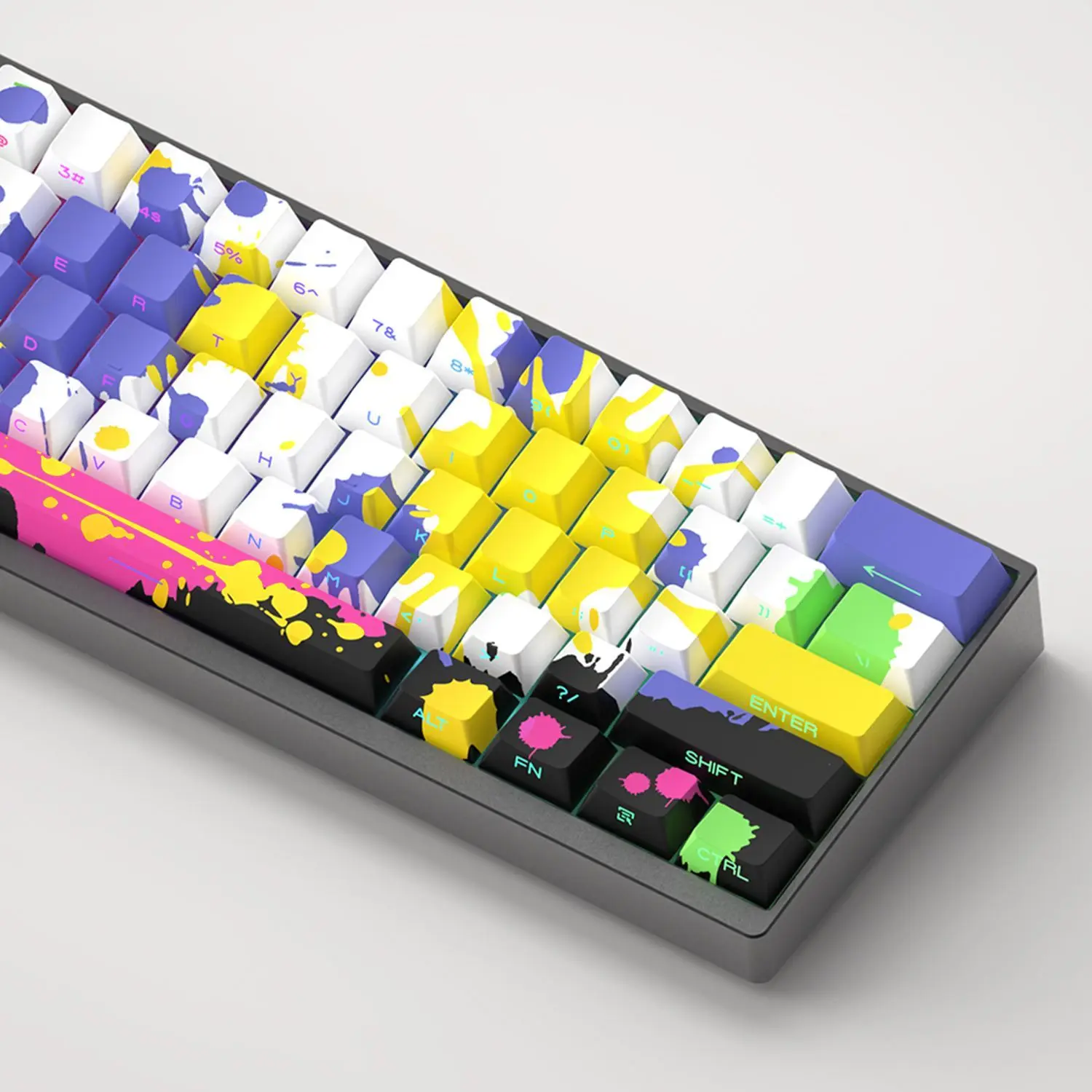 Personality Graffiti Keycap Original Factory Height Side Engraved Transparent Key Caps Compatible with ATK68 Wooting Made 68 F87
Personality Graffiti Keycap Original Factory Height Side Engraved Transparent Key Caps Compatible with ATK68 Wooting Made 68 F87