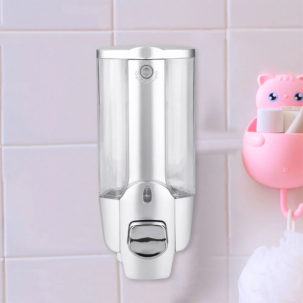 ABS Plastic Soap Dispenser 350ml Capacity Single Cup Double Cup Shampoo Dispenser Silver Refillable Lotion Dispenser Home Hotel
ABS Plastic Soap Dispenser 350ml Capacity Single Cup Double Cup Shampoo Dispenser Silver Refillable Lotion Dispenser Home Hotel