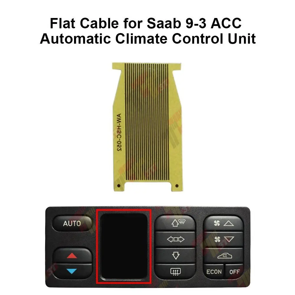 Плоский кабель для Saab 9-3 ACC, блок автоматического управления климат-контролем, ремонт пикселей, замена ленты
Плоский кабель для Saab 9-3 ACC, блок автоматического управления климат-контролем, ремонт пикселей, замена ленты
