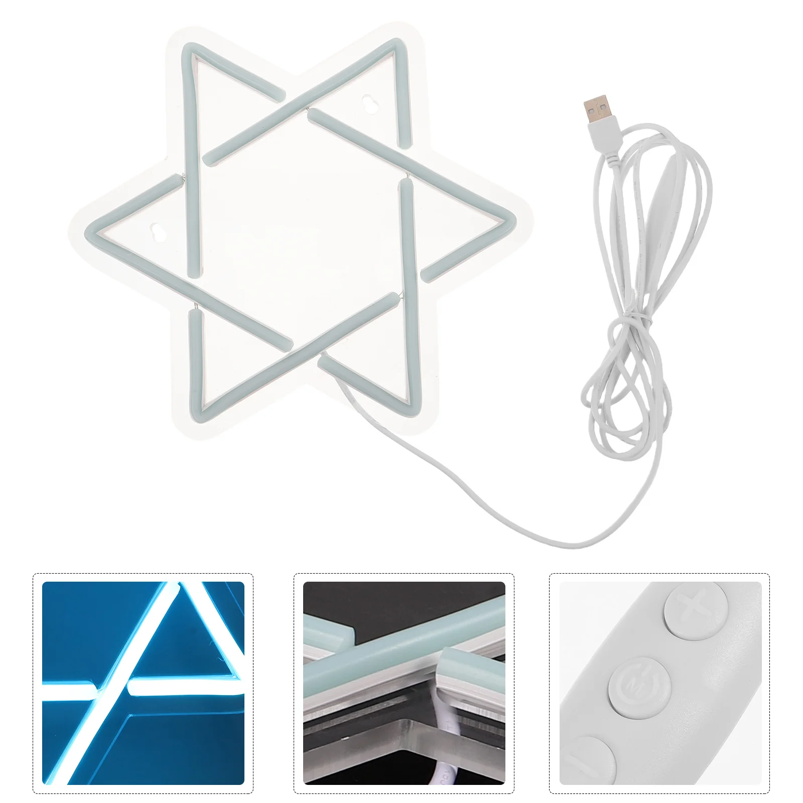 Star Of David Neon Light Blue Led Hanukkah Sign For Window Wall Home Decor Indoor Judaism Festival Lighting Night Lamp
Star Of David Neon Light Blue Led Hanukkah Sign For Window Wall Home Decor Indoor Judaism Festival Lighting Night Lamp