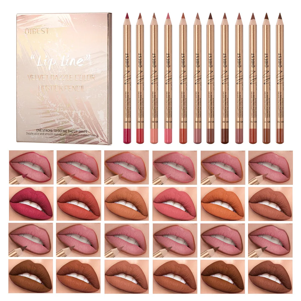 12pcs/set Sculpting Matte Velvet Lip Liner Set,Smooth Creamy Texture Waterproof And High Pigmented For Girls Lip Makeup
12pcs/set Sculpting Matte Velvet Lip Liner Set,Smooth Creamy Texture Waterproof And High Pigmented For Girls Lip Makeup