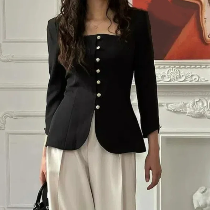 Women Retro Full Sleeves Waist Cinching Single Breasted Coats Satin Knot Button Short Coat 2026 New Lady Spring Daily Wear New
Women Retro Full Sleeves Waist Cinching Single Breasted Coats Satin Knot Button Short Coat 2026 New Lady Spring Daily Wear New