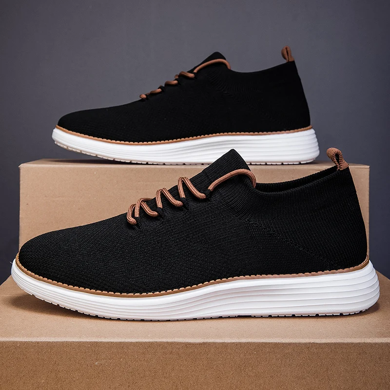 Men's Lightweight Casual Shoes Knitted Comforthable Loafers Men's Walking Shoes Versatile Business Mesh Shoes lace up Sneakers
Men's Lightweight Casual Shoes Knitted Comforthable Loafers Men's Walking Shoes Versatile Business Mesh Shoes lace up Sneakers