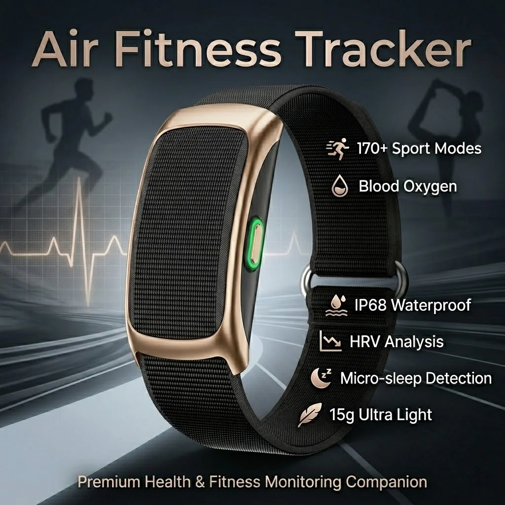 VWAR 15g Ultra-Light Smart Bracelet 2026 New Blood Oxygen Health Fitness Tracker 170+ Sport Modes IP68 Waterproof Call Smartband
VWAR 15g Ultra-Light Smart Bracelet 2026 New Blood Oxygen Health Fitness Tracker 170+ Sport Modes IP68 Waterproof Call Smartband