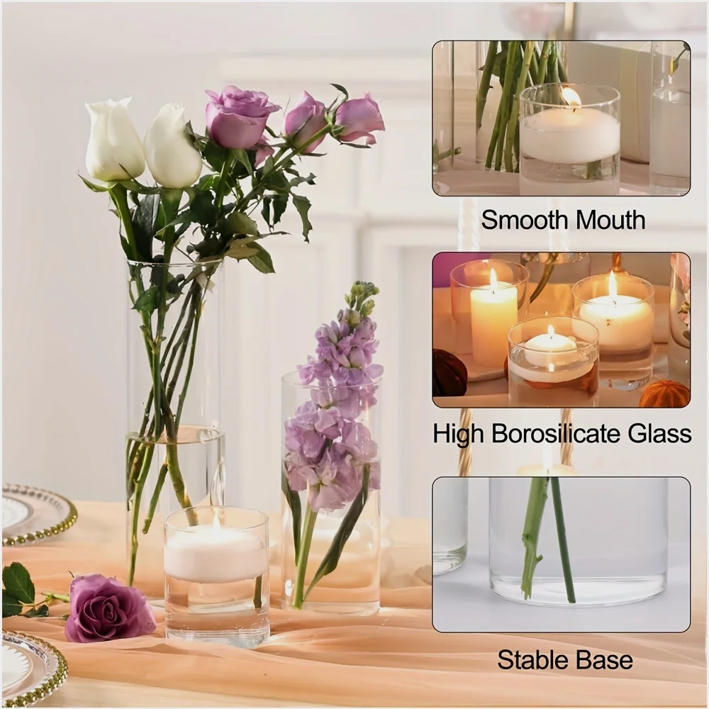 Halloween-Themed Clear Glass Cylinder Vases – Set of 18 or 24 Pieces in Three Heights (4", 8", 12") for Centerpieces, Candle Holders, Flower Arrangements & Party Decor – Versatile Tall Vases for Weddings, Home Styling, and Seasonal Displays
Halloween-Themed Clear Glass Cylinder Vases – Set of 18 or 24 Pieces in Three Heights (4", 8", 12") for Centerpieces, Candle Holders, Flower Arrangements & Party Decor – Versatile Tall Vases for Weddings, Home Styling, and Seasonal Displays