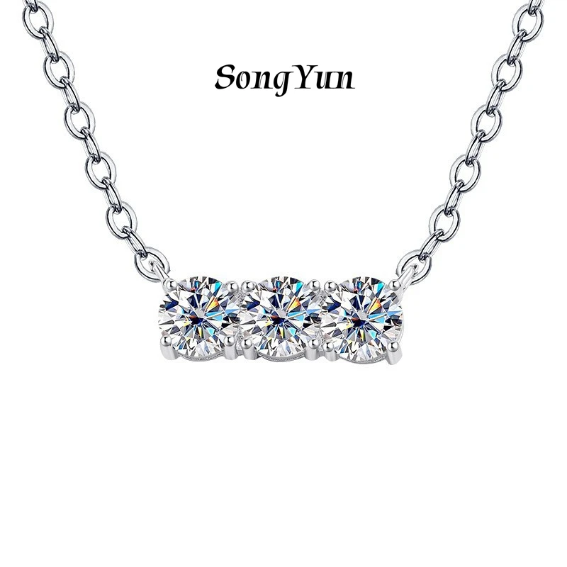 SONGYUN Luxury Jewelry 925 Sterling Silver Necklace Moissanite Diamond Lariat Party Ladies 18K Gold Plated MST Patent Pendant
SONGYUN Luxury Jewelry 925 Sterling Silver Necklace Moissanite Diamond Lariat Party Ladies 18K Gold Plated MST Patent Pendant