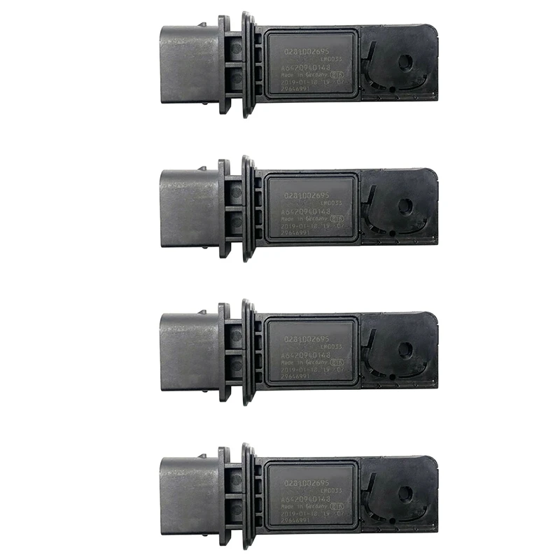 4X Car Air Flow Meter Sensor MAF Mass Sensor 0281002695 A6420940148 For Mercedes-Benz
4X Car Air Flow Meter Sensor MAF Mass Sensor 0281002695 A6420940148 For Mercedes-Benz