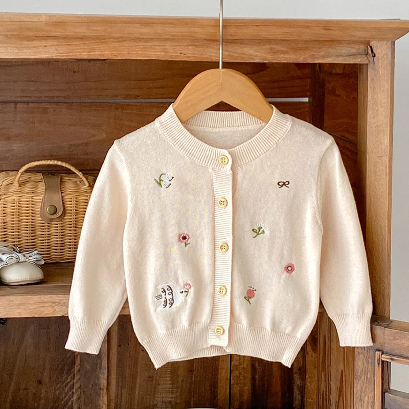 2024 New Autumn Newborn Baby Girls Sweater Coat Long Sleeved Knitted Embroidery Infant Baby Knitting Cardigan Baby Girl Clothing
2024 New Autumn Newborn Baby Girls Sweater Coat Long Sleeved Knitted Embroidery Infant Baby Knitting Cardigan Baby Girl Clothing