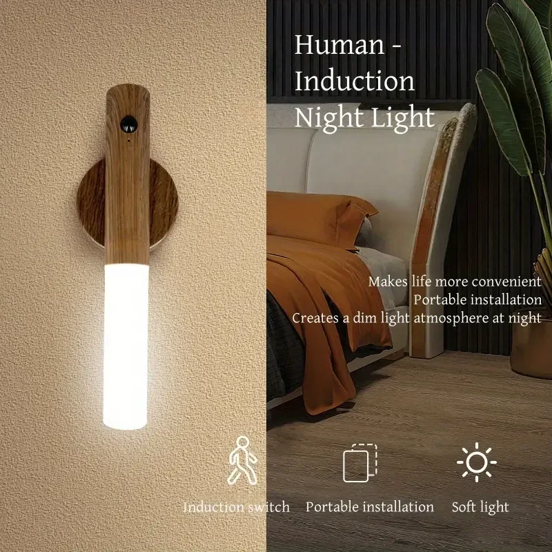 LED Night Light Smart Induction Magnetic Lamp USB Rechargeable Corridor Cabinet Household Toilet Wall Bedroom Stair Wall Lamp
LED Night Light Smart Induction Magnetic Lamp USB Rechargeable Corridor Cabinet Household Toilet Wall Bedroom Stair Wall Lamp