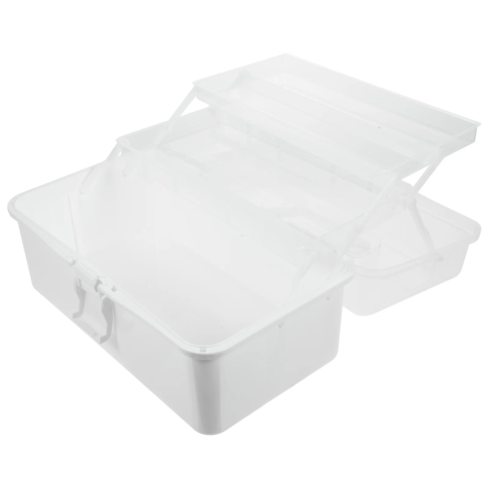 Многофункциональный ящик для хранения с 3 отделениями, большой емкости, с закругленными углами, ручкой и безопасной застежкой, для дома, школы, швейных принадлежностей и художественных инструментов
Многофункциональный ящик для хранения с 3 отделениями, большой емкости, с закругленными углами, ручкой и безопасной застежкой, для дома, школы, швейных принадлежностей и художественных инструментов