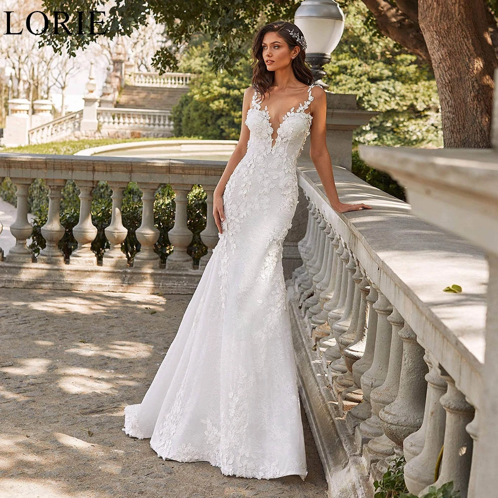 LORIE BOHO Tulle Wedding Dresses Spaghetti Straps Lace Appliques Mermaid Backless Bride Prom Gown 2024 Bridal Gowns Customized
LORIE BOHO Tulle Wedding Dresses Spaghetti Straps Lace Appliques Mermaid Backless Bride Prom Gown 2024 Bridal Gowns Customized