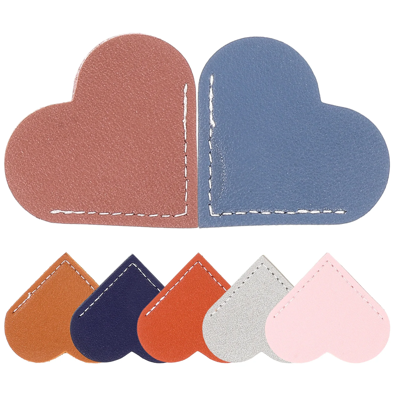 7 Pcs Heart Shaped Bookmarks PU Page Corner Protectors Retro Style Gifts for Women Book Lovers Accessories Lightweight
7 Pcs Heart Shaped Bookmarks PU Page Corner Protectors Retro Style Gifts for Women Book Lovers Accessories Lightweight