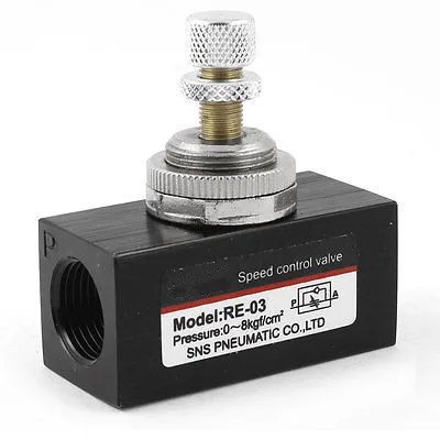 Односторонний клапан регулирования расхода дроссельной заслонки диаметром 15 мм RE-03
Односторонний клапан регулирования расхода дроссельной заслонки диаметром 15 мм RE-03