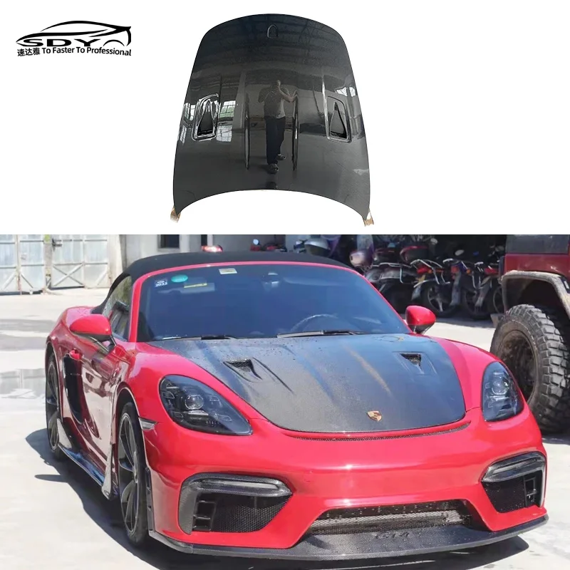 718 Cayman Boxster GT4 Style High Quality Carbon Fiber Engine Bonnet Engine Hood Hood for 718 Cayman Boxster
718 Cayman Boxster GT4 Style High Quality Carbon Fiber Engine Bonnet Engine Hood Hood for 718 Cayman Boxster