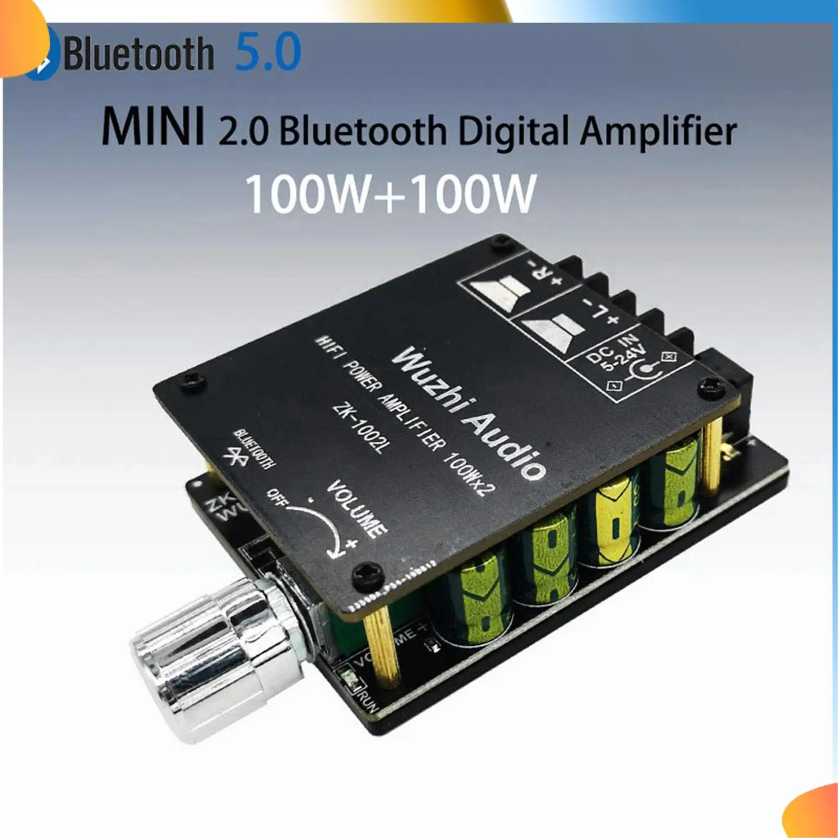 B48A 2X ZK-1002L MINI Bluetooth 5,0 DC 5-24 В беспроводной аудио цифровой усилитель мощности стерео плата 100Wx2 Bluetooth усилитель
B48A 2X ZK-1002L MINI Bluetooth 5,0 DC 5-24 В беспроводной аудио цифровой усилитель мощности стерео плата 100Wx2 Bluetooth усилитель
