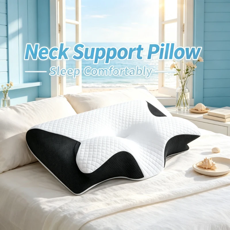Ergonomic Black Butterfly Memory Foam Airplane Pillow, Solid Cervical Support Pad, Relieve Neck Discomfort for Belly Sleepers
Ergonomic Black Butterfly Memory Foam Airplane Pillow, Solid Cervical Support Pad, Relieve Neck Discomfort for Belly Sleepers