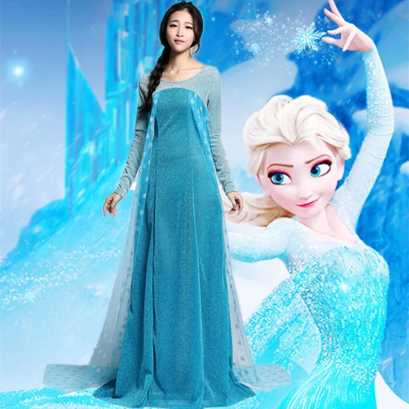 Halloween Adult Elsa Dress with Train for Masquerade Ball Costume Party Princess Elsa Gown Women's Traditional National Stage...
Halloween Adult Elsa Dress with Train for Masquerade Ball Costume Party Princess Elsa Gown Women's Traditional National Stage...