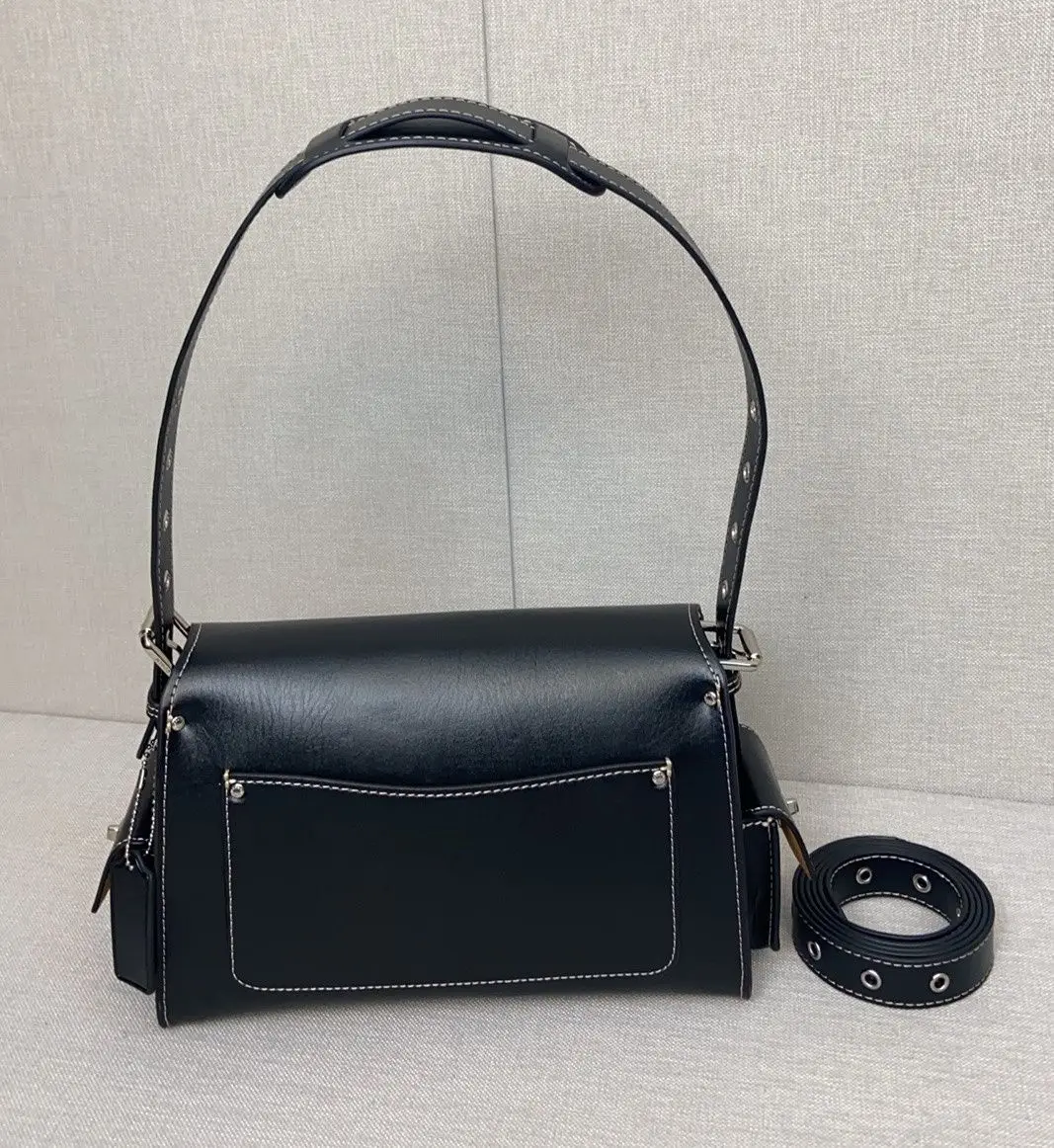 Women's Black Leather Multi-Pocket Crossbody Bag Retro Utility Style Top-Handle Bag Adjustable Strap Casual Daily Handbag
Women's Black Leather Multi-Pocket Crossbody Bag Retro Utility Style Top-Handle Bag Adjustable Strap Casual Daily Handbag