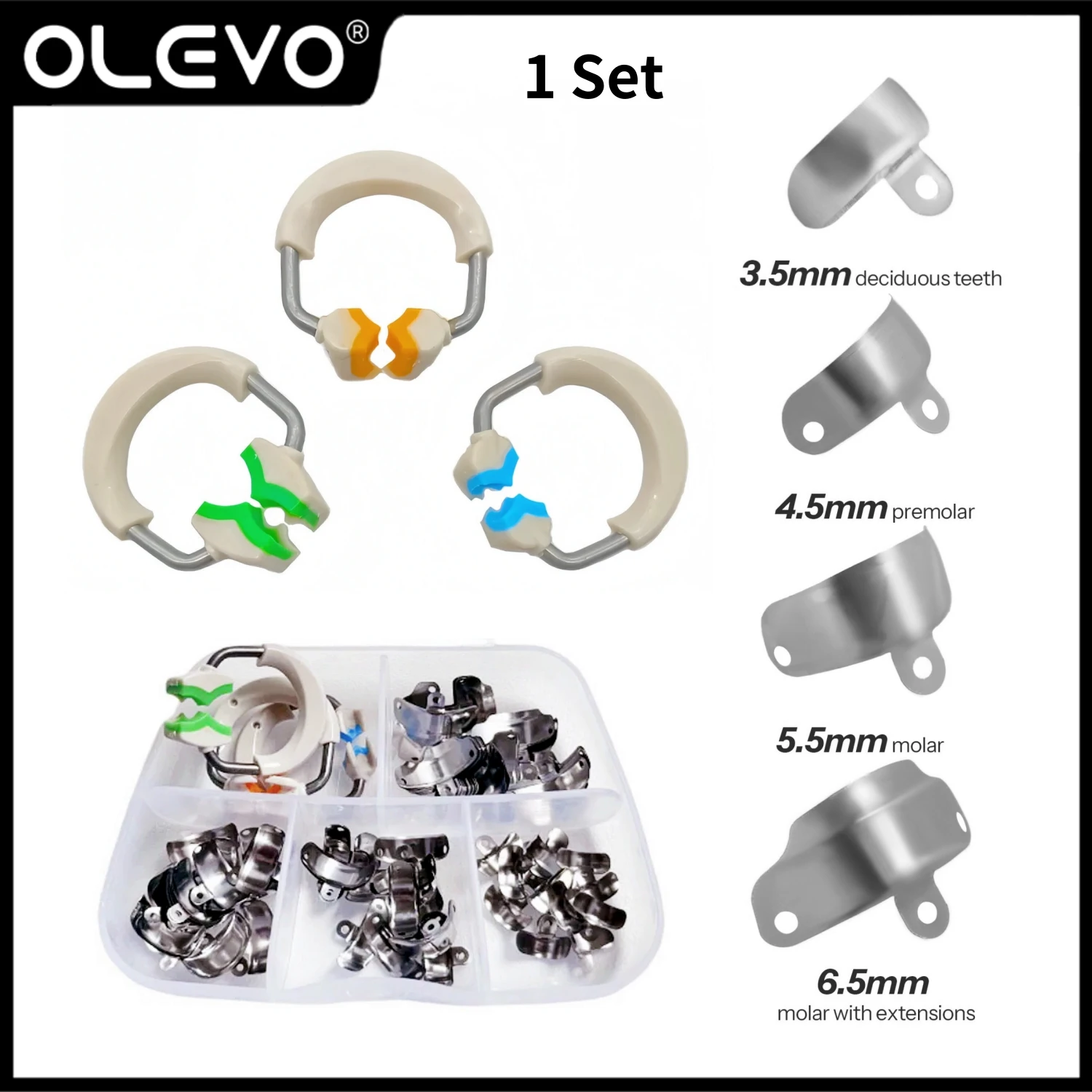 1 Set Dental Matrix Bands Nickel Titanium Clamping Ring Sectional Contoured Matrix System NITI Metal Matrice Clamp Ring Tools 
1 Set Dental Matrix Bands Nickel Titanium Clamping Ring Sectional Contoured Matrix System NITI Metal Matrice Clamp Ring Tools