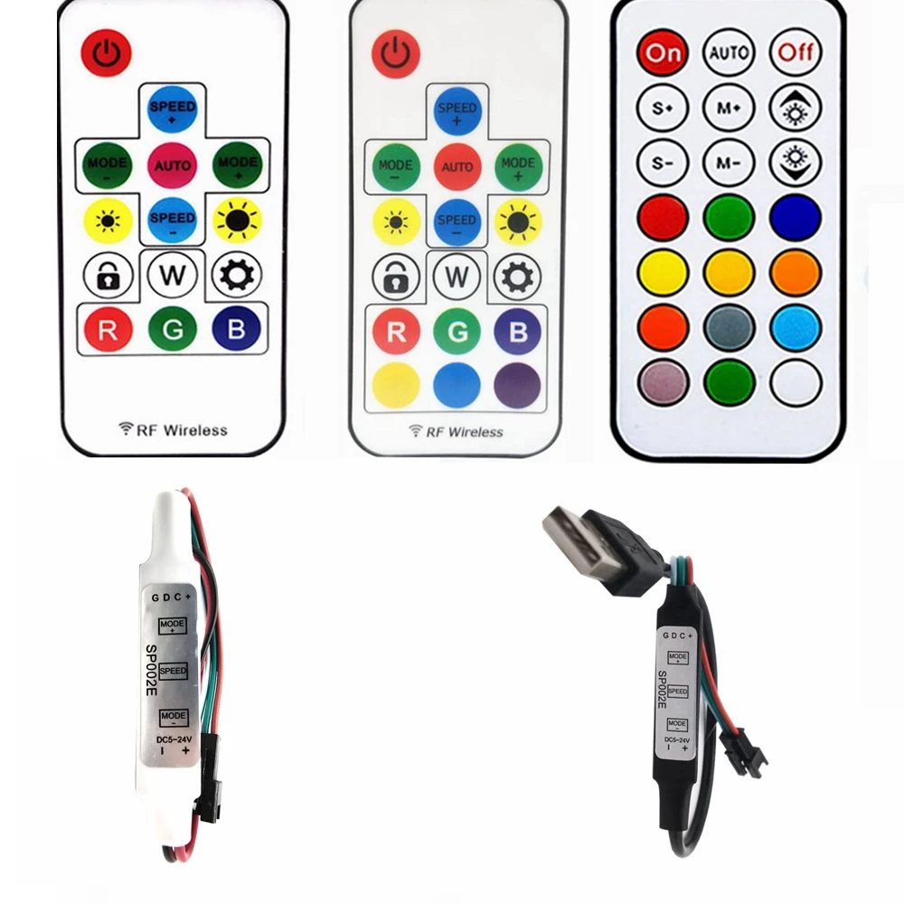 Мини-RF14/17/21KEYS светодиодный пиксельный контроллер USB/DC 14KEYS и 17KEYS имеют два цвета полноцветный/фантомный разъем SP002E USB/DC
Мини-RF14/17/21KEYS светодиодный пиксельный контроллер USB/DC 14KEYS и 17KEYS имеют два цвета полноцветный/фантомный разъем SP002E USB/DC