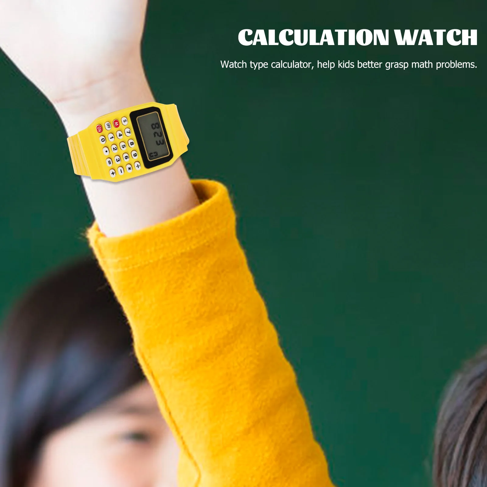 2pcs Calculator Watch Digital Computer Table for Kids Children Yellow Toddler Girl Boys Durable Portable Math Gift Birthday
2pcs Calculator Watch Digital Computer Table for Kids Children Yellow Toddler Girl Boys Durable Portable Math Gift Birthday