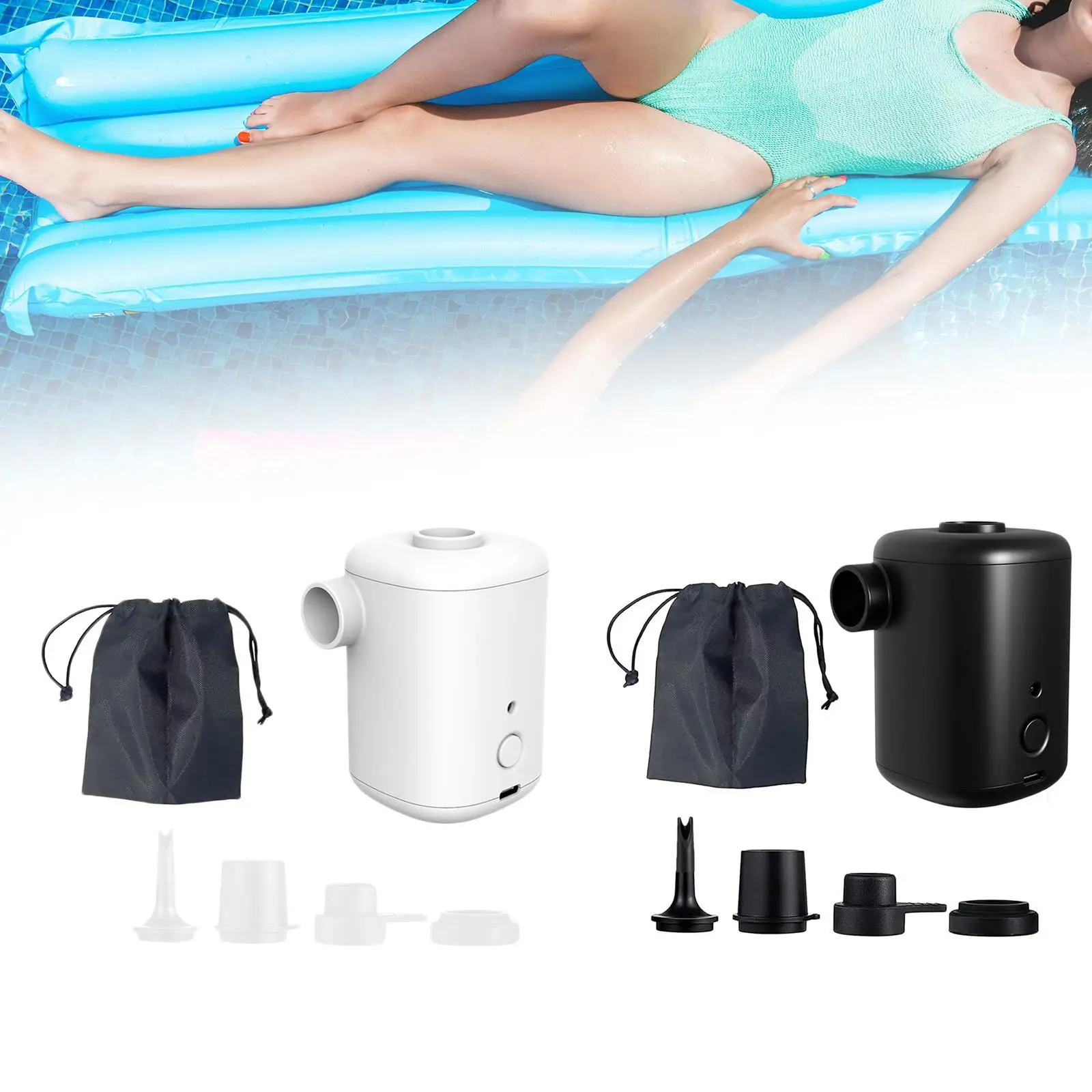 Electric Air Pump Mini Pump Inflator Deflator Pump Mini Air Pump for Swimming
Electric Air Pump Mini Pump Inflator Deflator Pump Mini Air Pump for Swimming