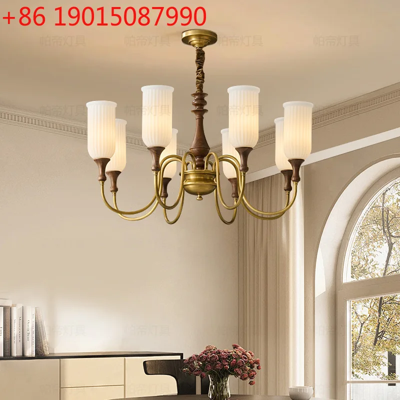 Living room all copper retro dining room bedroom study light medium antique walnut retro premium light
Living room all copper retro dining room bedroom study light medium antique walnut retro premium light