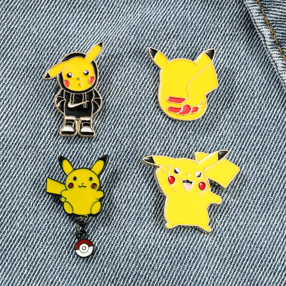 Q Version Pokemon Metal Enamel Brooch Cartoon Cute Pikachu Charms Lapel Pin for Women Jewelry Backpack Ornament Toy Gifts
Q Version Pokemon Metal Enamel Brooch Cartoon Cute Pikachu Charms Lapel Pin for Women Jewelry Backpack Ornament Toy Gifts