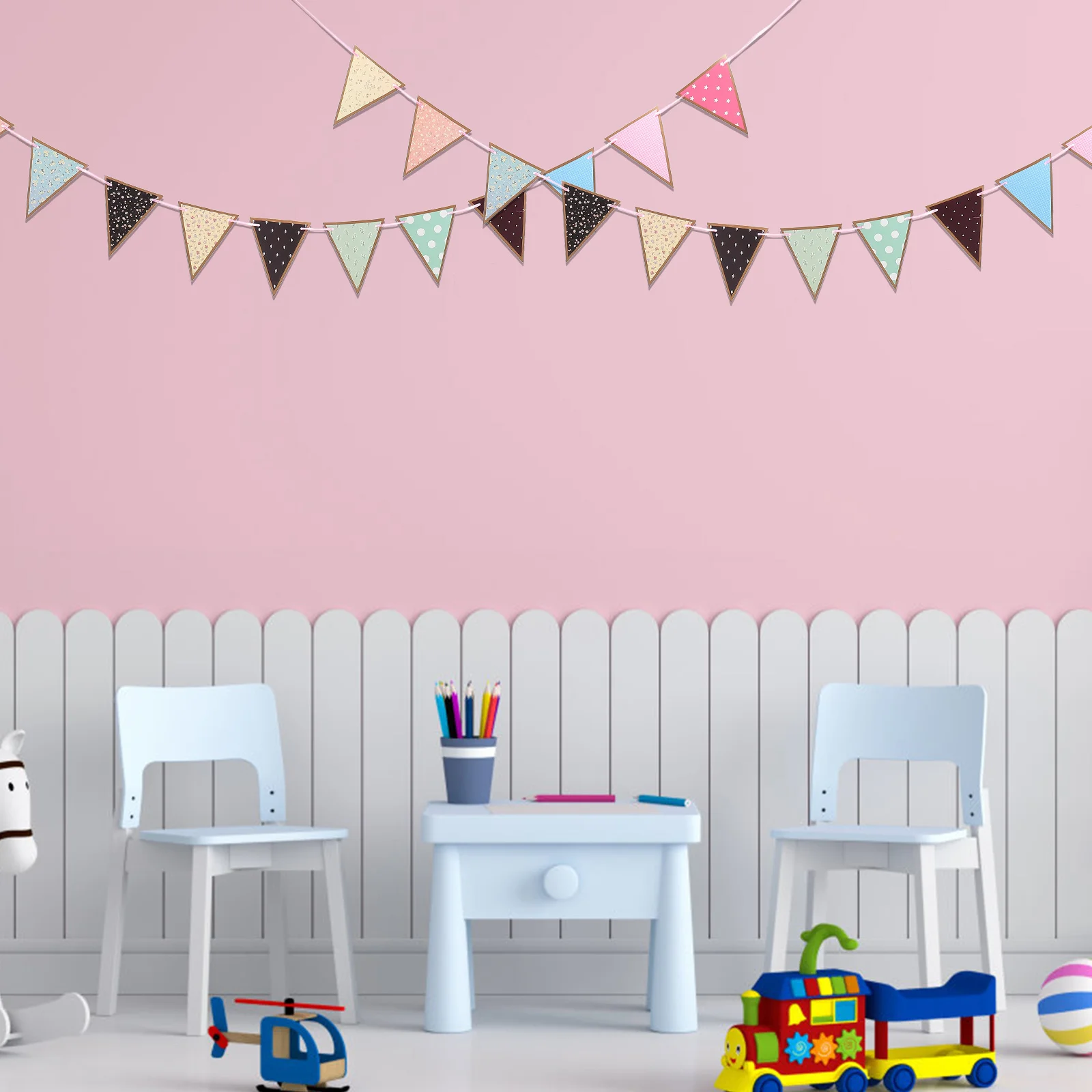 10pcs Triangle Flags Banner Decorations Multicolor Paper Pennant Bunting Party Classroom Home Decoration Festive Event Supplies
10pcs Triangle Flags Banner Decorations Multicolor Paper Pennant Bunting Party Classroom Home Decoration Festive Event Supplies