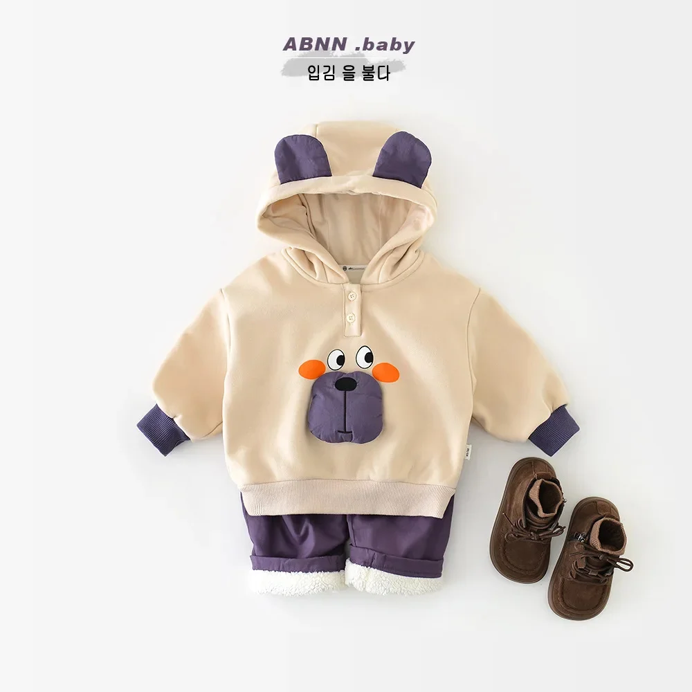 Winter Baby Autumn Hoodies Cotton Fleece Hooded Cartoon Pullover Infant Tops Warm Versatile Toddler Boys Shirts
Winter Baby Autumn Hoodies Cotton Fleece Hooded Cartoon Pullover Infant Tops Warm Versatile Toddler Boys Shirts