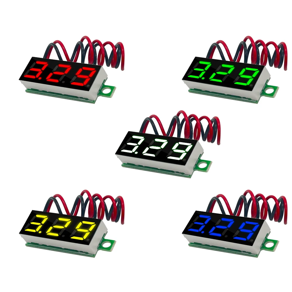 0.28 Inch DC LED Digital Voltmeter 0-100V Voltage Meter Auto Car Mobile Power Voltage Tester Detector 12V Red Green Blue Yellow
0.28 Inch DC LED Digital Voltmeter 0-100V Voltage Meter Auto Car Mobile Power Voltage Tester Detector 12V Red Green Blue Yellow