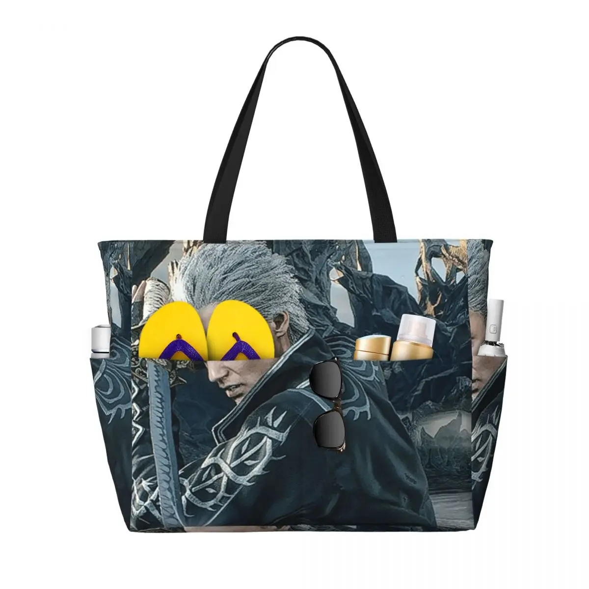 Vergil From The Devil May Cry Seri Beach Tote Bag Sport Gym Yoga Duffle Large Tote Bag Women Travel Bag Fitness bag
Vergil From The Devil May Cry Seri Beach Tote Bag Sport Gym Yoga Duffle Large Tote Bag Women Travel Bag Fitness bag
