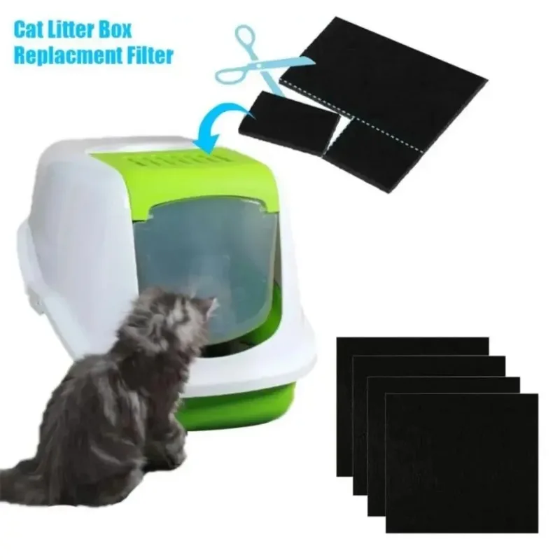 4Pcs Cat Litter Box Filter Cotton Deodorant Replaceable Deodorizer Activated Carbon Filters Charcoal Pet Cats Litter Box Pads 
4Pcs Cat Litter Box Filter Cotton Deodorant Replaceable Deodorizer Activated Carbon Filters Charcoal Pet Cats Litter Box Pads