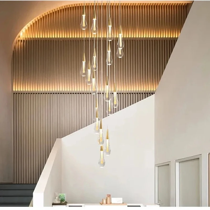 Modern LED Crystal Chandelier Lustre Restaurant Bar Compound Stair Light Living Room Bedroom Interior Art Pendant Light Lighting
Modern LED Crystal Chandelier Lustre Restaurant Bar Compound Stair Light Living Room Bedroom Interior Art Pendant Light Lighting