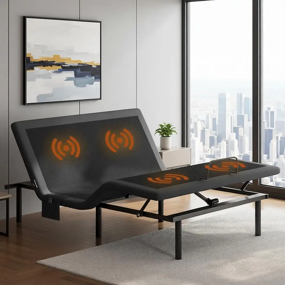 Yaheetech Queen Size Bed Frame with Wireless Remote, Adjustable Height, Massage, Nightlight, USB Ports, Easy Assembly
Yaheetech Queen Size Bed Frame with Wireless Remote, Adjustable Height, Massage, Nightlight, USB Ports, Easy Assembly