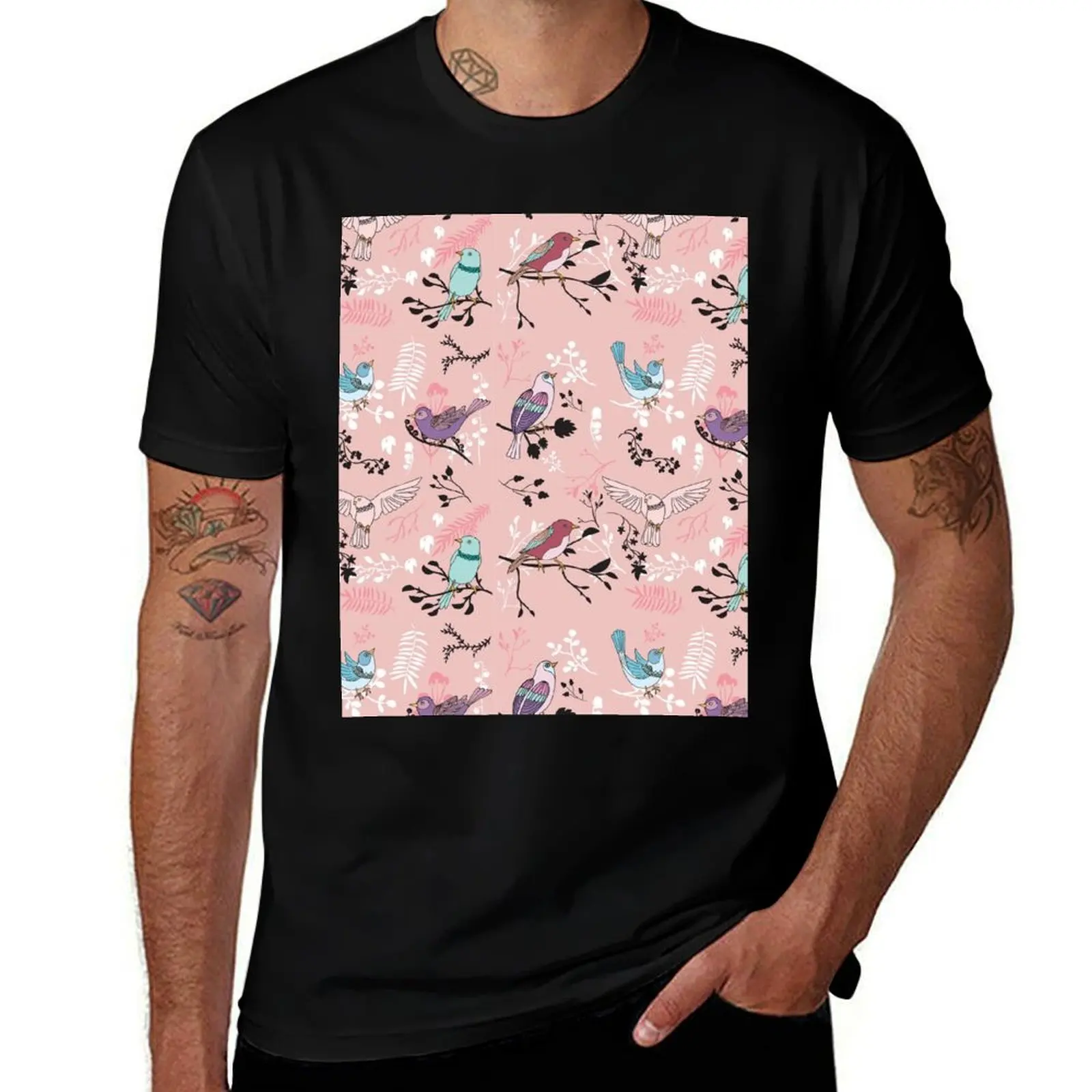Bird Bliss T-Shirt Everyday Wear Basic Short Sleeve Top
Bird Bliss T-Shirt Everyday Wear Basic Short Sleeve Top