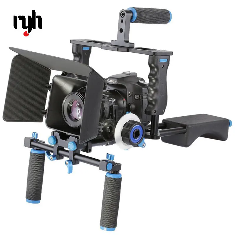 Dual Grip DSLR Camera Shoulder Rig Film Movie Kit System Video Handgrip Support Cage For Canon Nikon Sony Cameras BMCC Panasonic
Dual Grip DSLR Camera Shoulder Rig Film Movie Kit System Video Handgrip Support Cage For Canon Nikon Sony Cameras BMCC Panasonic