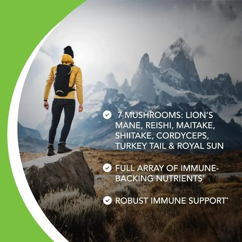 7-in-1 Immune Mushroom Complex Fruit Body Trace Nutrient Capsules - 60 Count - Multifunctional Supplement for Boosting Immunity
7-in-1 Immune Mushroom Complex Fruit Body Trace Nutrient Capsules - 60 Count - Multifunctional Supplement for Boosting Immunity