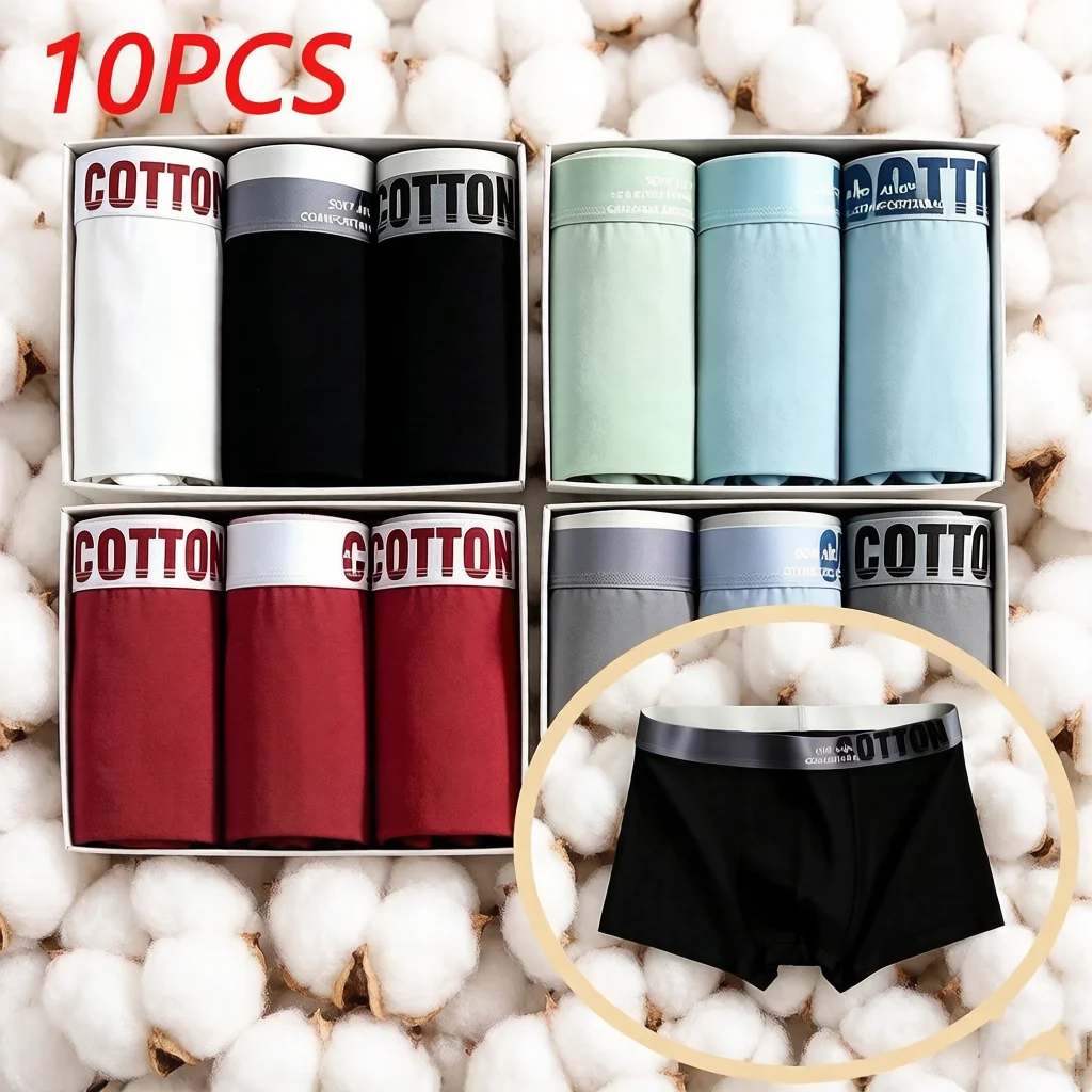 10pcs Mens Boxer Underwear Soft Cotton Breathable Comfortable Male Briefs Shorts
10pcs Mens Boxer Underwear Soft Cotton Breathable Comfortable Male Briefs Shorts