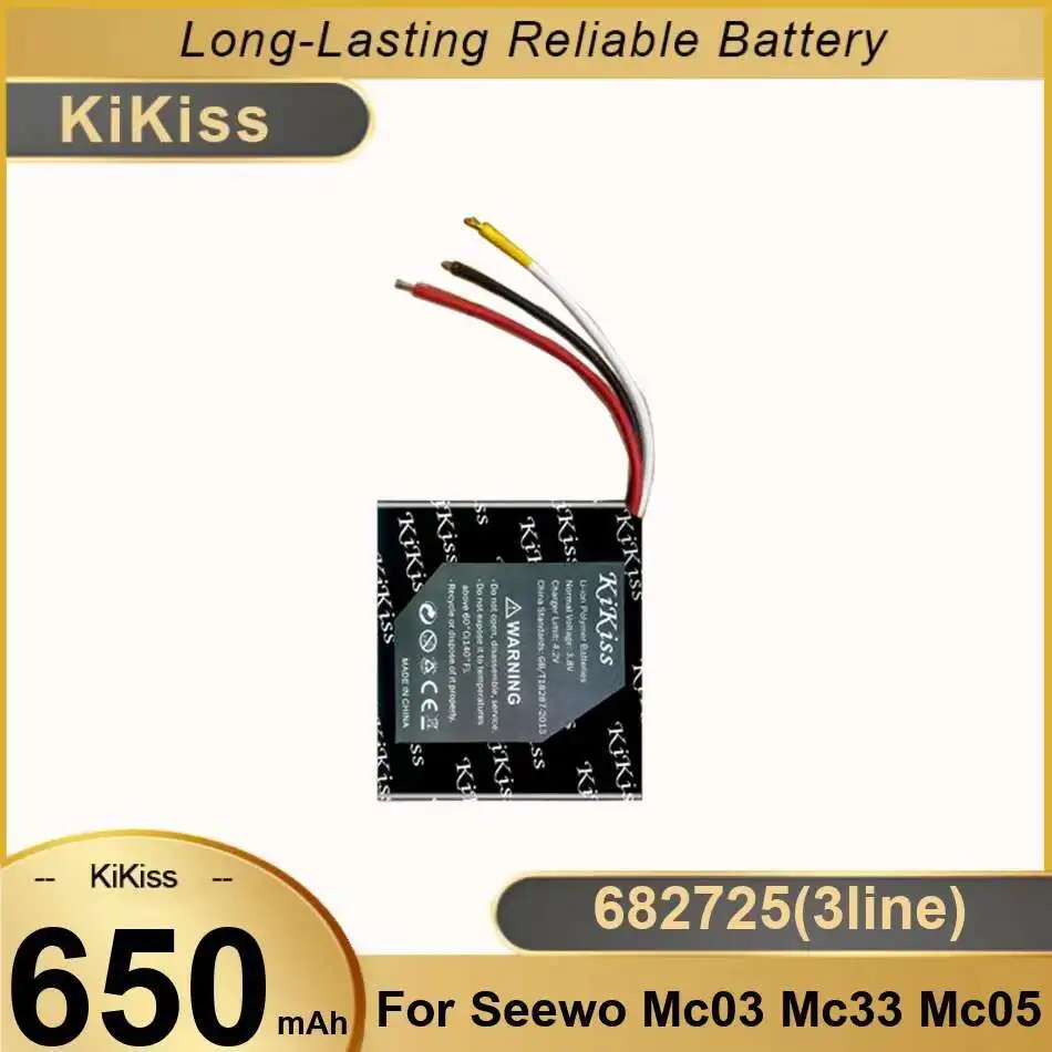 682725 3Line Battery 650Mah Premium Replacement Environmentally Friendly For Seewo MC03 MC33 MC05 
682725 3Line Battery 650Mah Premium Replacement Environmentally Friendly For Seewo MC03 MC33 MC05