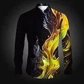 Men's Shirt, Spring and Autumn Collar Casual Shirt, 3D Printed Slim Fit Long Sleeved Men's Light Mature Casual Shirt
Men's Shirt, Spring and Autumn Collar Casual Shirt, 3D Printed Slim Fit Long Sleeved Men's Light Mature Casual Shirt