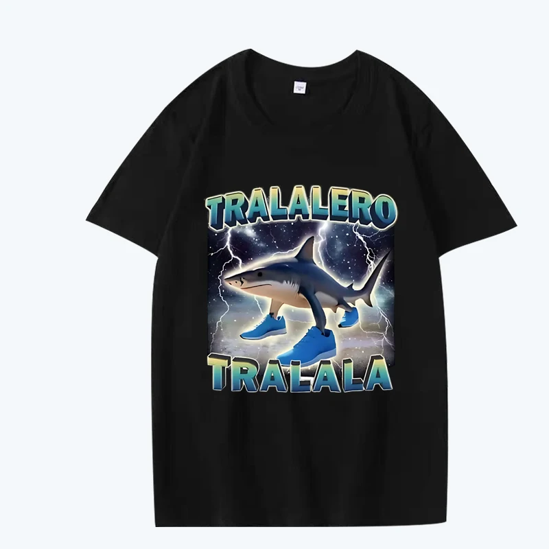 Tralalero Tralala Funny Shark Meme T Shirt men women Oversized 100% Cotton Hot sale short sleeve Summer Unisex plus size tops
Tralalero Tralala Funny Shark Meme T Shirt men women Oversized 100% Cotton Hot sale short sleeve Summer Unisex plus size tops