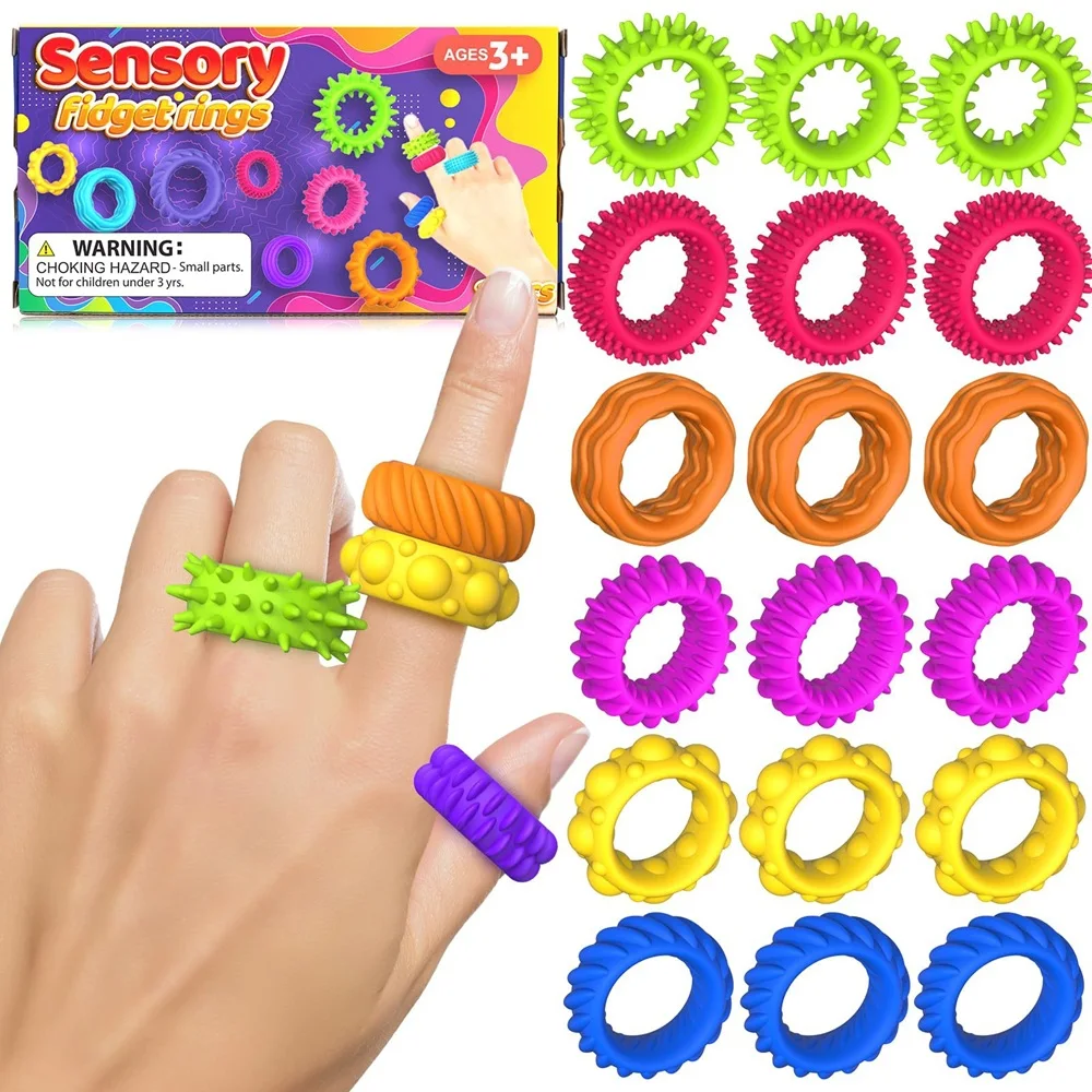 New Product Fidget Toys Silicone Sensory Rings for Kids Stress Relief Sensory Rings
New Product Fidget Toys Silicone Sensory Rings for Kids Stress Relief Sensory Rings