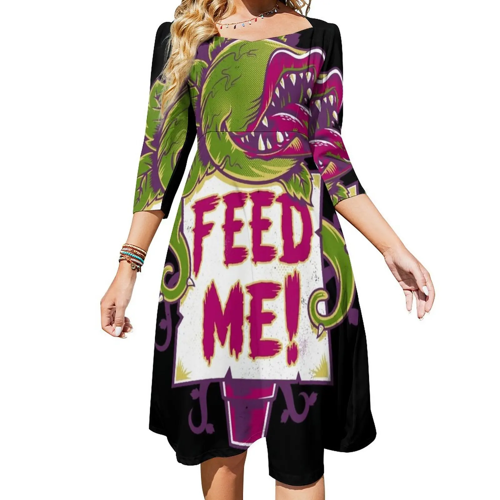 Feed Me - Creepy Cute Audrey Plant - Vintage Spooky Horror Musical Flare Dress Female dress dresses for womens 2024
Feed Me - Creepy Cute Audrey Plant - Vintage Spooky Horror Musical Flare Dress Female dress dresses for womens 2024