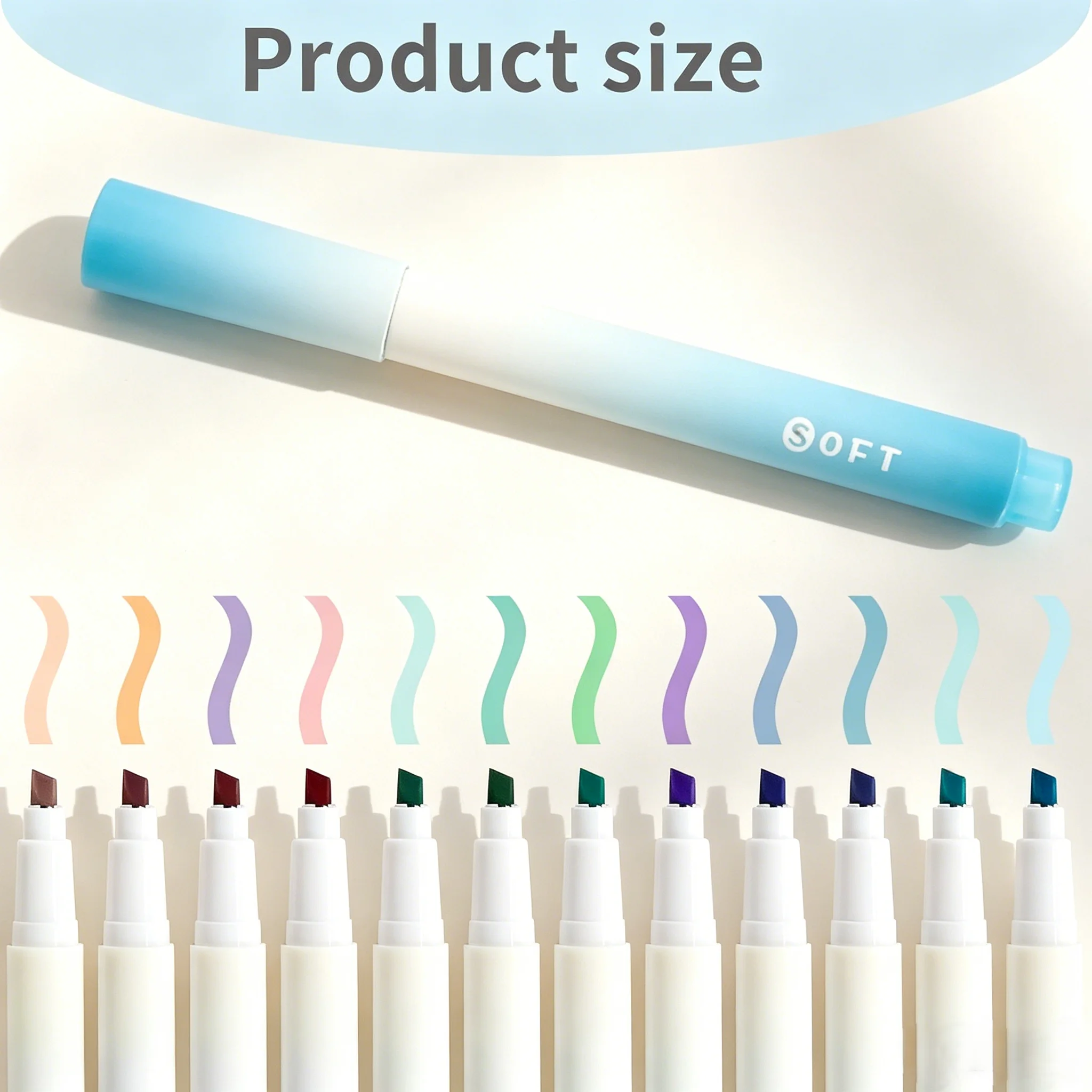 12pcs Soft-light Morandi Color Highlighter marker Pen, For Note-taking/Drawing crafts journaling
12pcs Soft-light Morandi Color Highlighter marker Pen, For Note-taking/Drawing crafts journaling