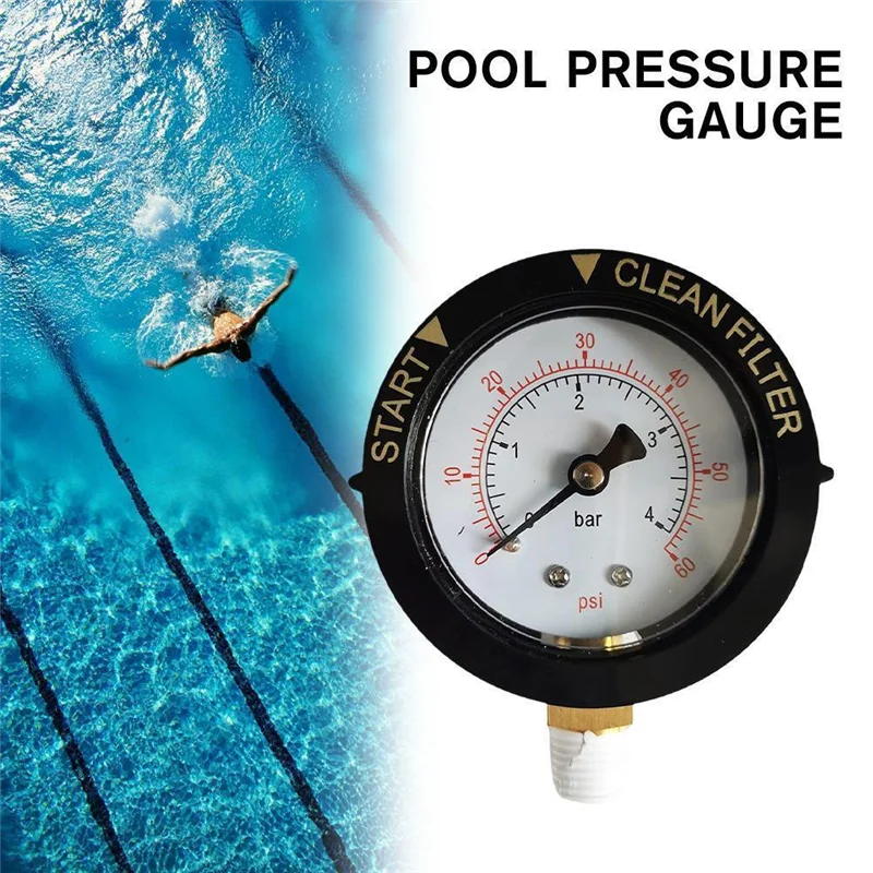 ABFN-190058 Pressure Gauge 0-60 PSI,Start And Clean Filter Water Pressure Gauge With 1/4 Inch NPT Bottom Mount Swimming Pool
ABFN-190058 Pressure Gauge 0-60 PSI,Start And Clean Filter Water Pressure Gauge With 1/4 Inch NPT Bottom Mount Swimming Pool