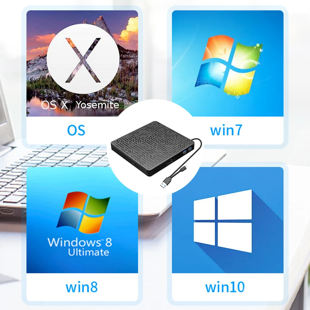 DVD-привод, записывающее устройство, проигрыватель компакт-дисков на 2 МБ с картой SD/TF, проигрывателем компакт-дисков, внешний привод для ПК, Windows XP/7/8/10 для MacBook, ноутбука, настольного компьютера
DVD-привод, записывающее устройство, проигрыватель компакт-дисков на 2 МБ с картой SD/TF, проигрывателем компакт-дисков, внешний привод для ПК, Windows XP/7/8/10 для MacBook, ноутбука, настольного компьютера