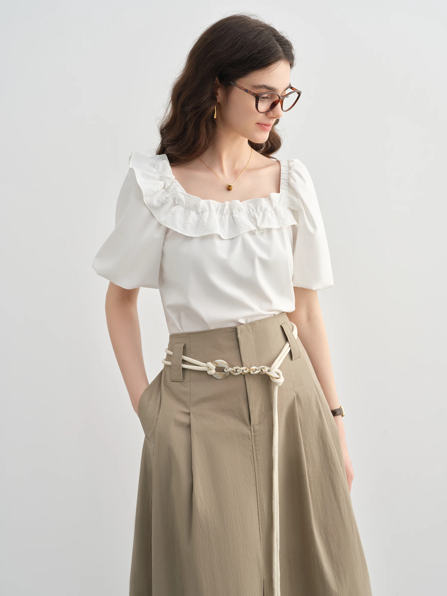 DUSHU Plus-Size Women's Reversible Slimming Summer Dress 2025 New Arrival - Ear-Shaped neckline Top for Women Shirts 25DS82310
DUSHU Plus-Size Women's Reversible Slimming Summer Dress 2025 New Arrival - Ear-Shaped neckline Top for Women Shirts 25DS82310
